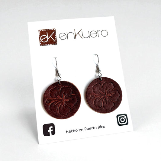 PR LEATHER EARRINGS