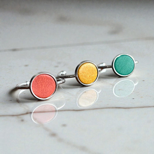 SMALL LEATHER RING SET