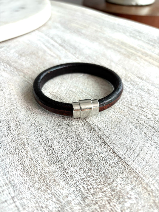 LEATHER CORD BRACELET 7”