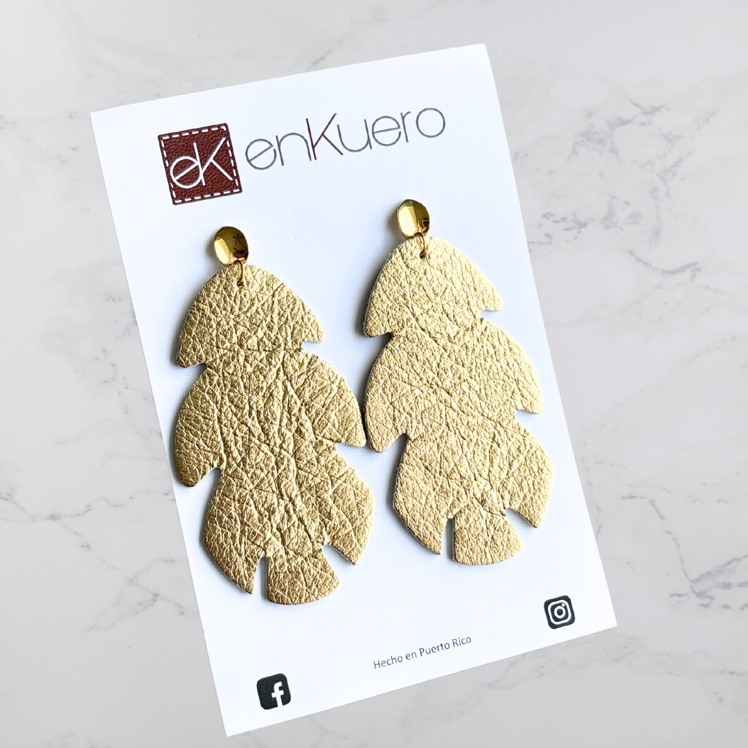 GOLD LEAF EARRINGS