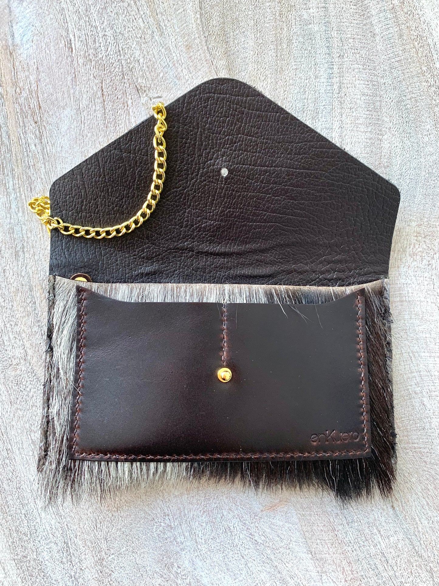 HAIR ON LEATHER WALLET