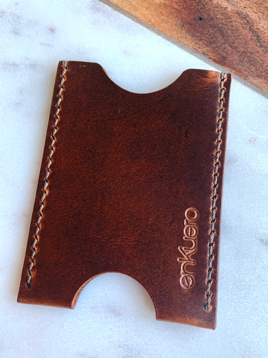 Leather Business Card Holder Sleeve