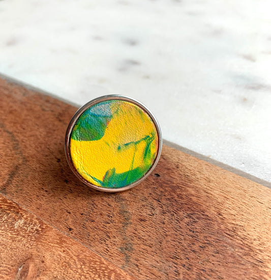 Hand Painted Ring 1”