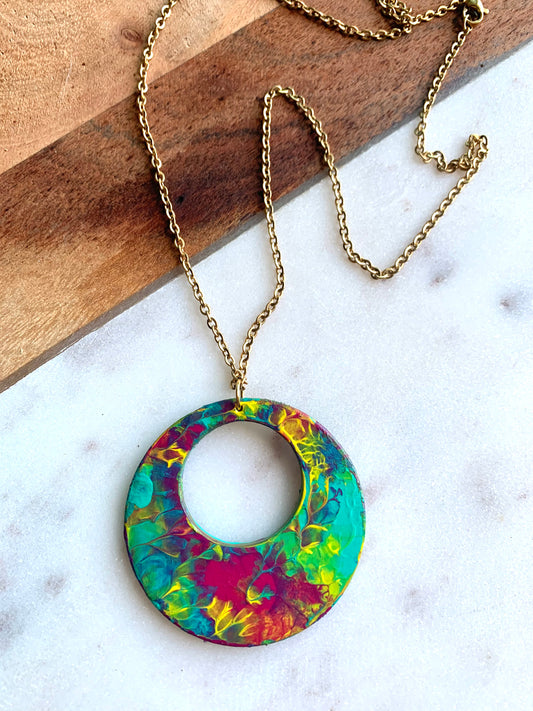 HAND PAINTED NECKLACE